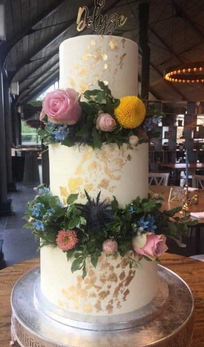 African Beauty Wedding Cake