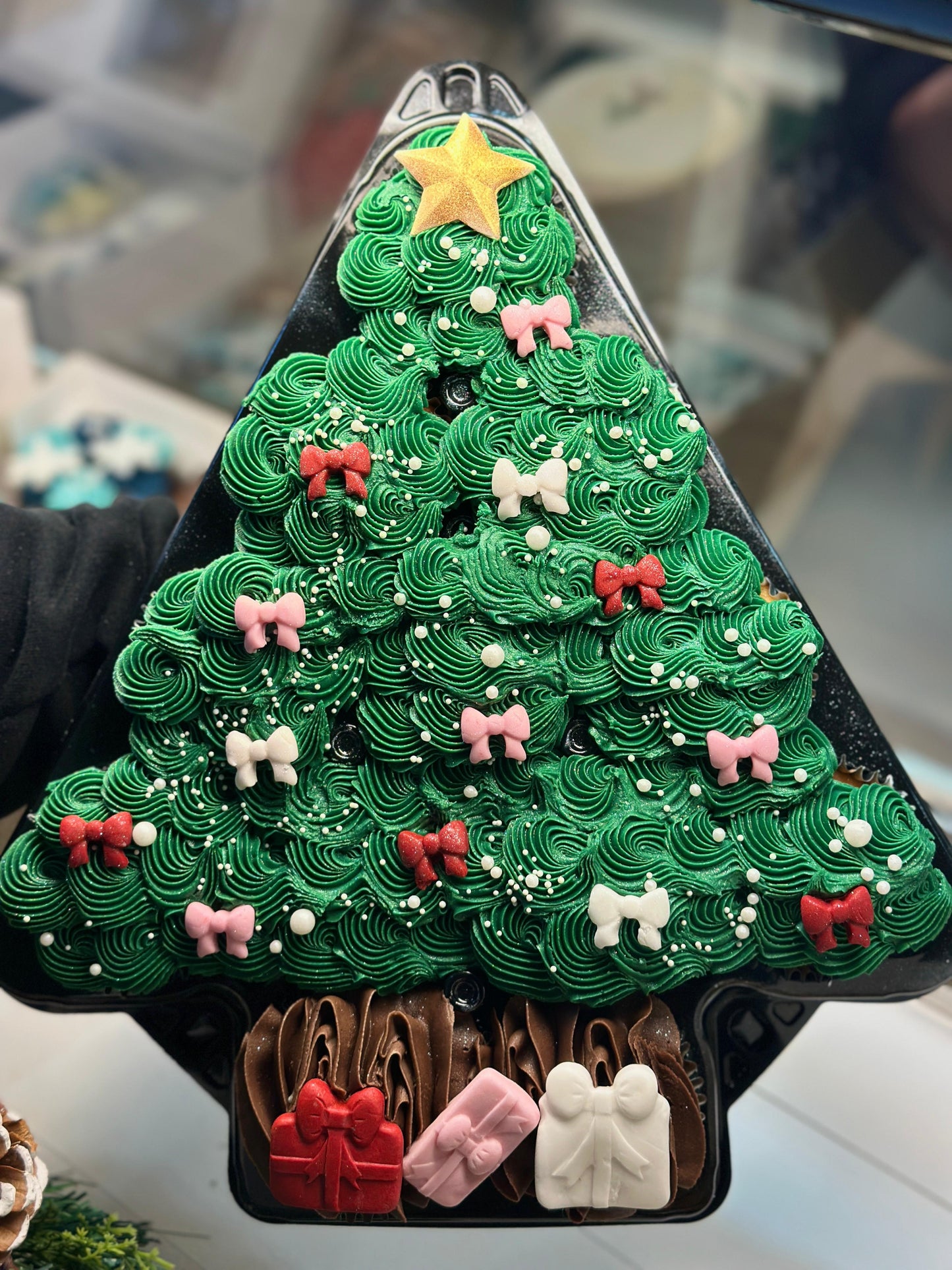 Christmas Tree Cupcake