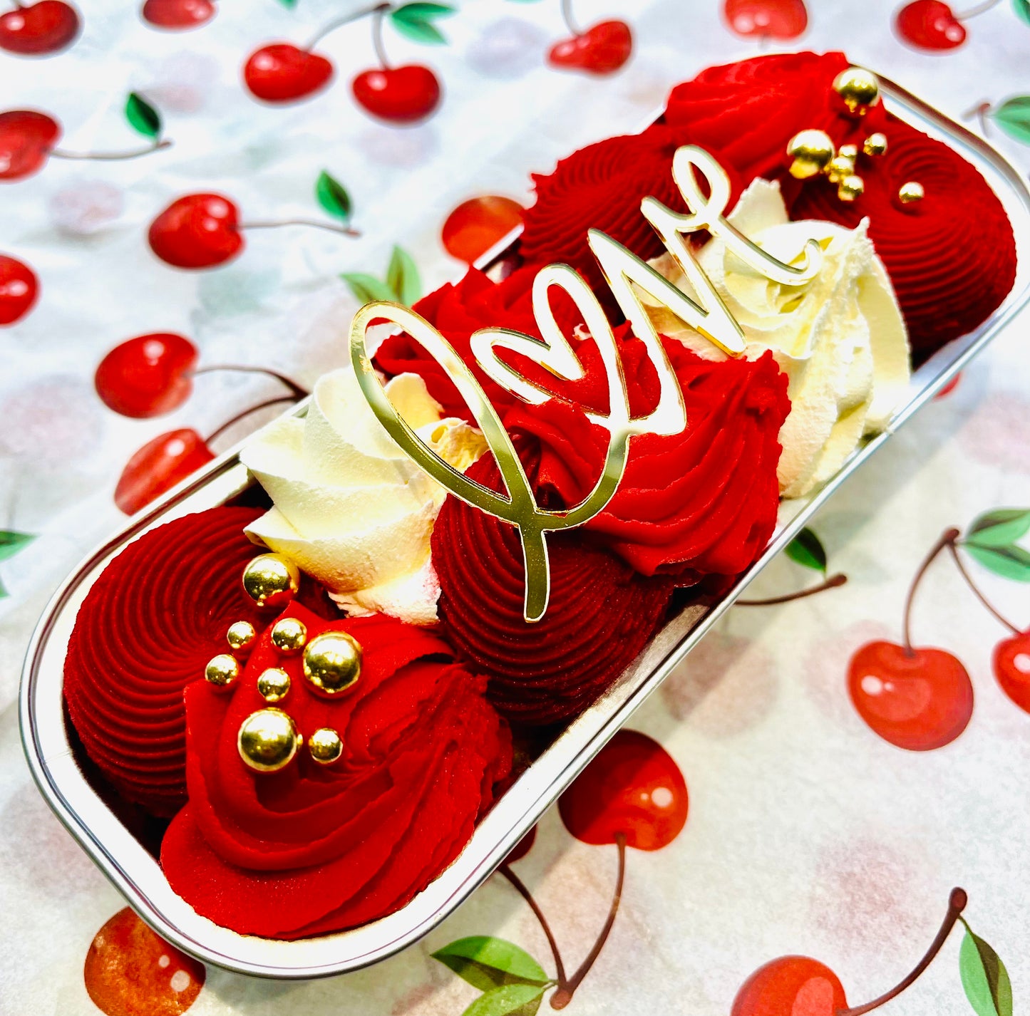 'Love' Mini Loaf cake