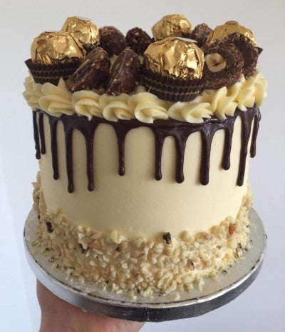 vanilla ferrero roche cake