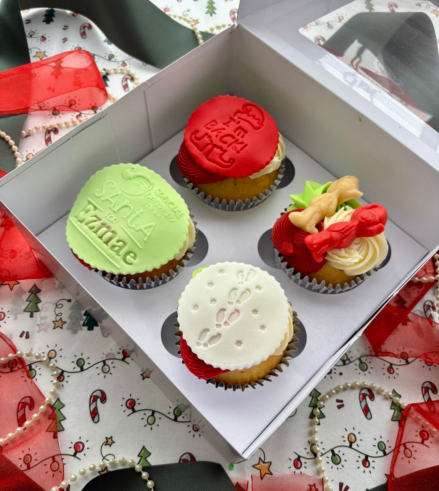 Elf On The Shelf Personalised Cupcake Box